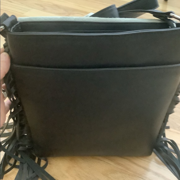 Cow Hide Flat Slim Silhouette Bag - Picture 4 of 7